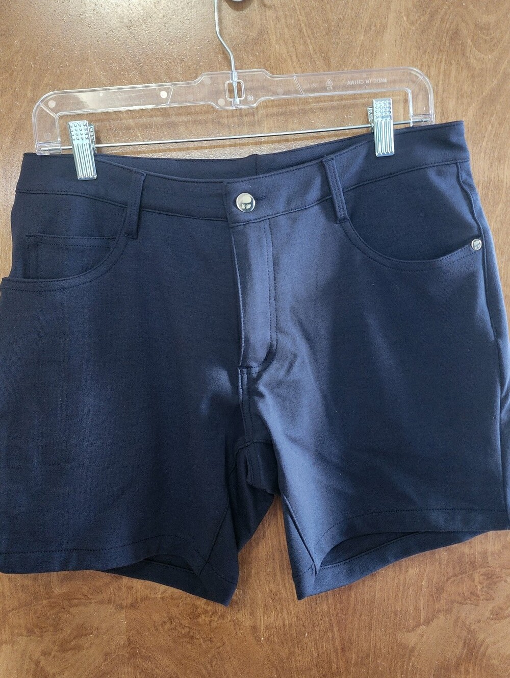 Men's Bulge Navy Stretch Shorts